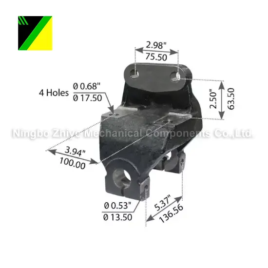 Aufhänger aus Gusseisen mit verlorenem Schaum und Feinguss vorne